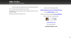 Desktop Screenshot of mikeweller.com