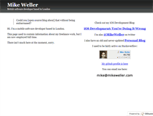 Tablet Screenshot of mikeweller.com